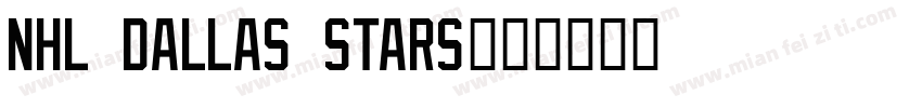 NHL Dallas Stars字体转换
